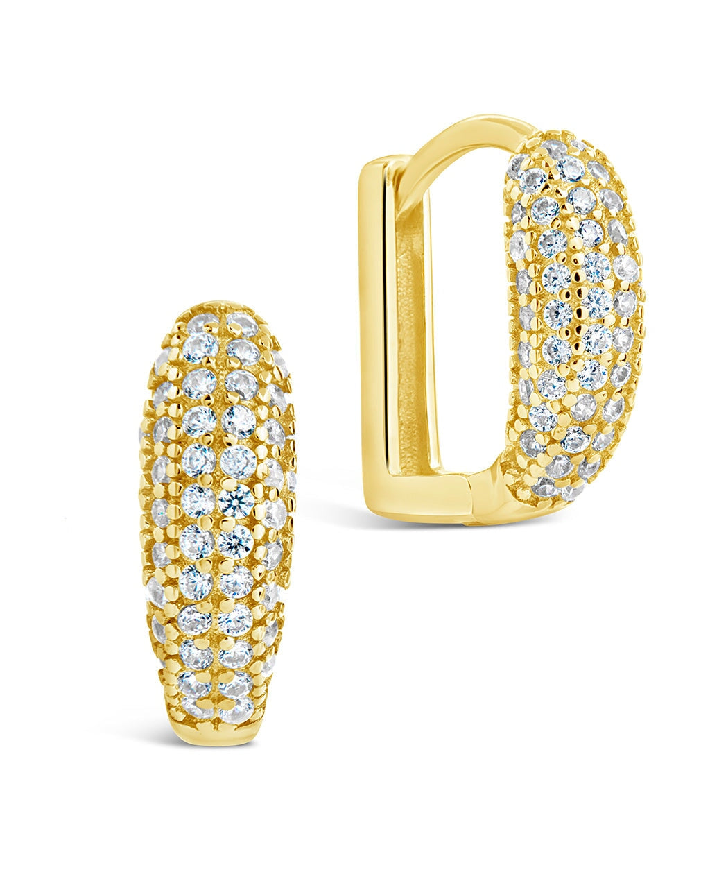 Shelby Micro Hoops Earring Sterling Forever Gold