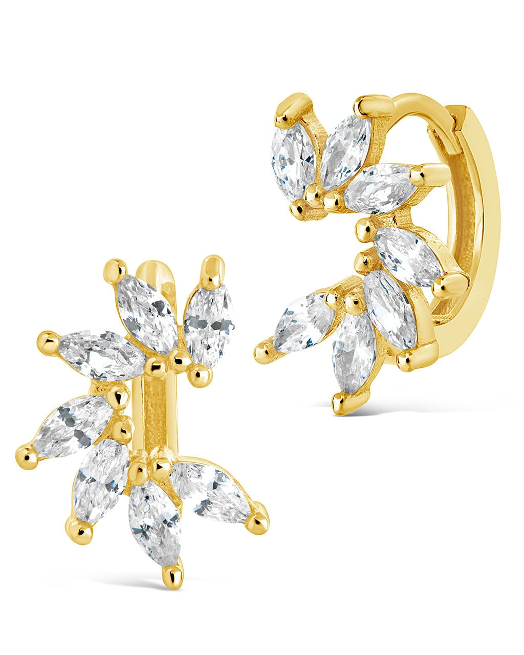 Quinn Micro Hoops Earring Sterling Forever Gold