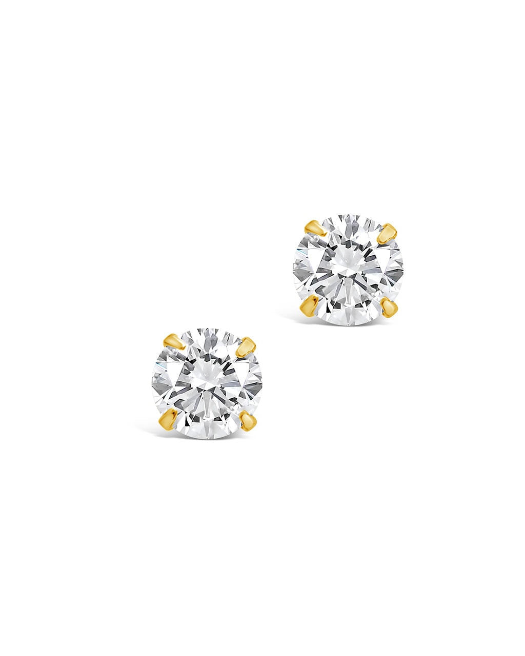 Sterling Silver 4mm CZ Studs Earring Sterling Forever