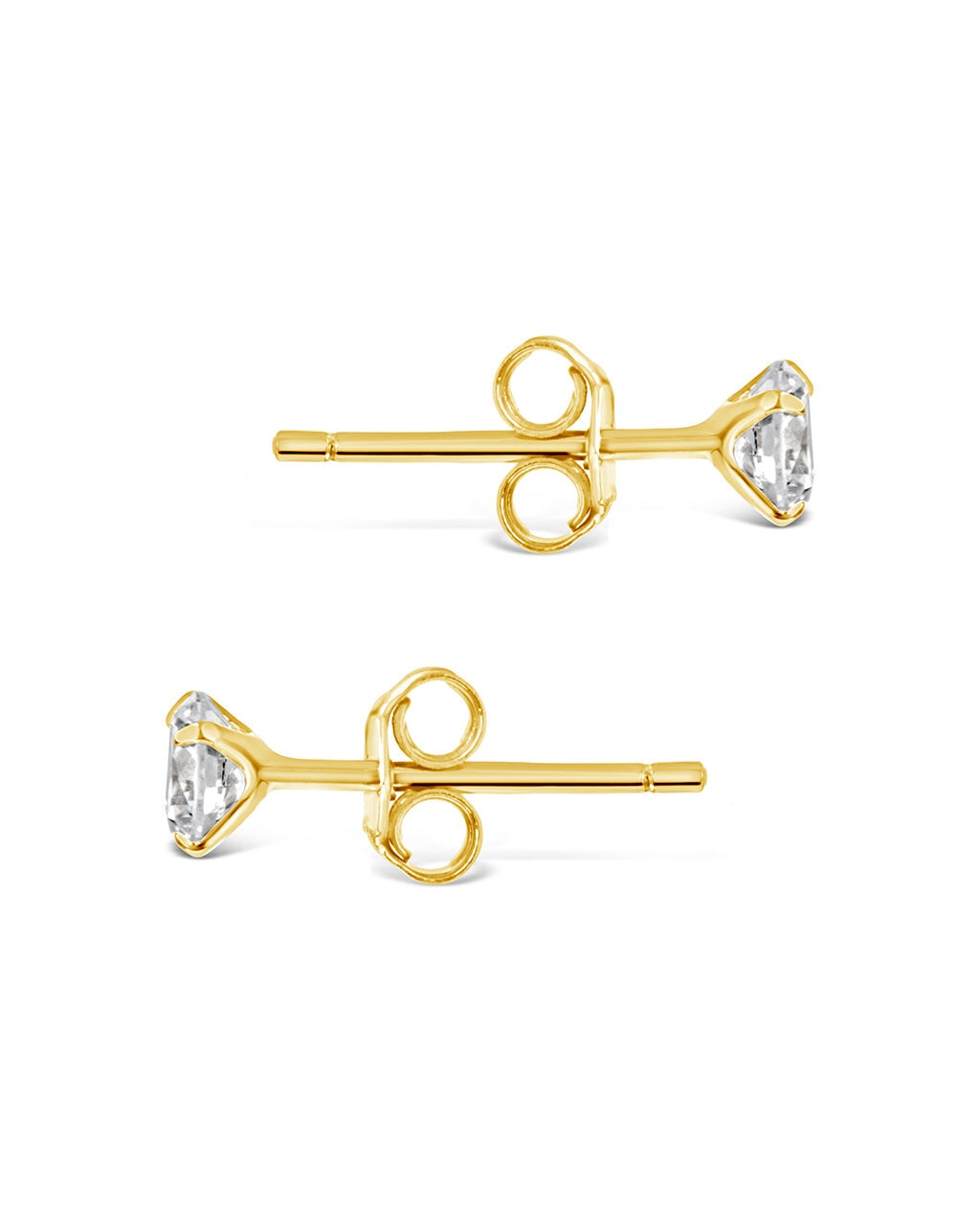 Sterling Silver 4mm CZ Studs Earring Sterling Forever