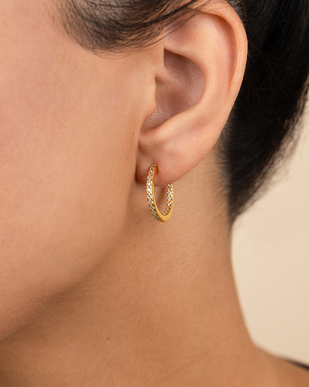 Sterling Silver Lilia CZ Infinity Hoops