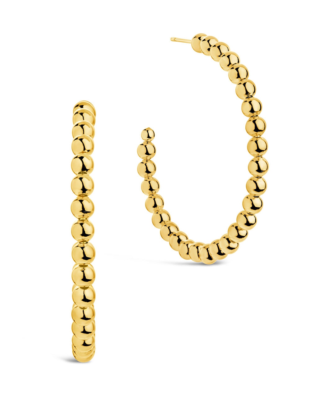 Brooke Bubble Hoops Earring Sterling Forever Gold