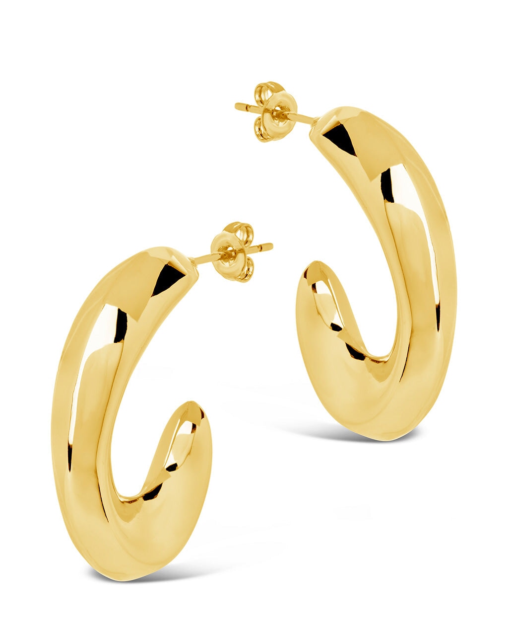 Lourdes Tube Hoops Earring Sterling Forever