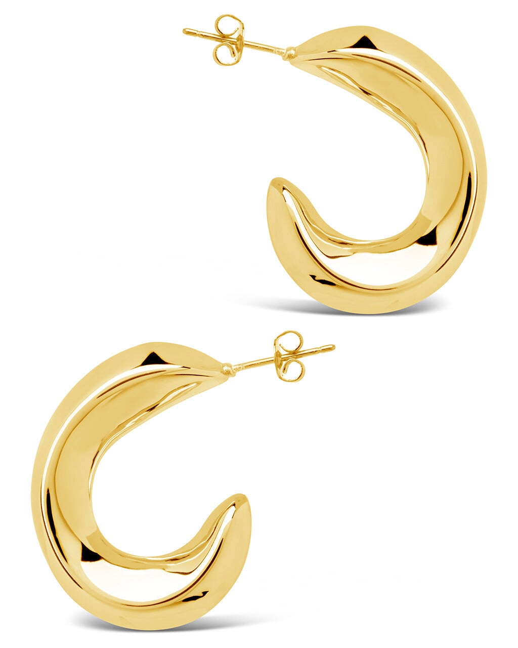Lourdes Tube Hoops Earring Sterling Forever
