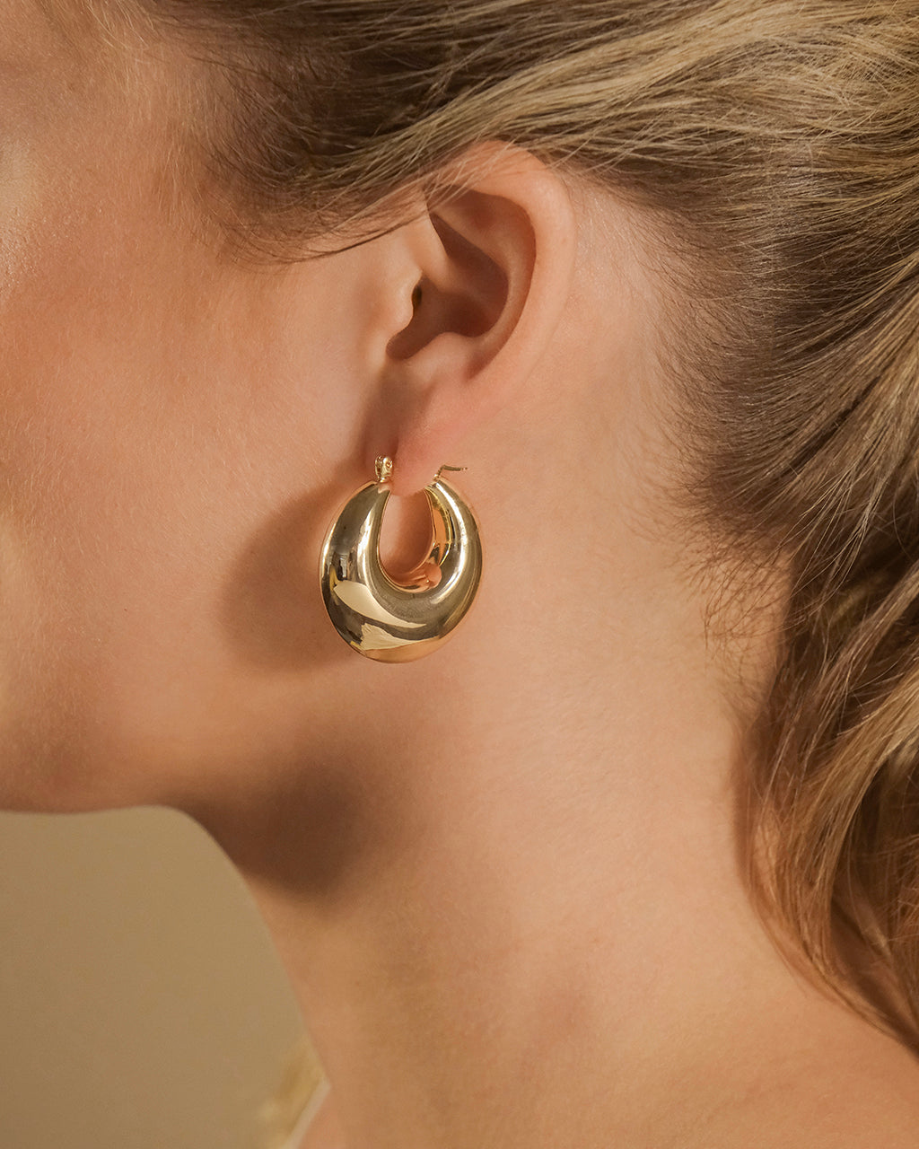 Nova Chunky Tube Hoop Earrings