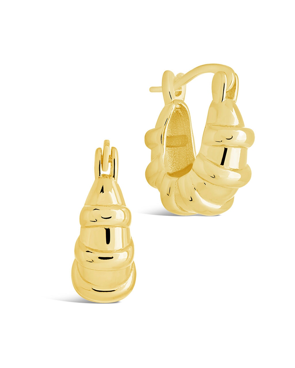 Abigail Micro Hoops Earring Sterling Forever Gold