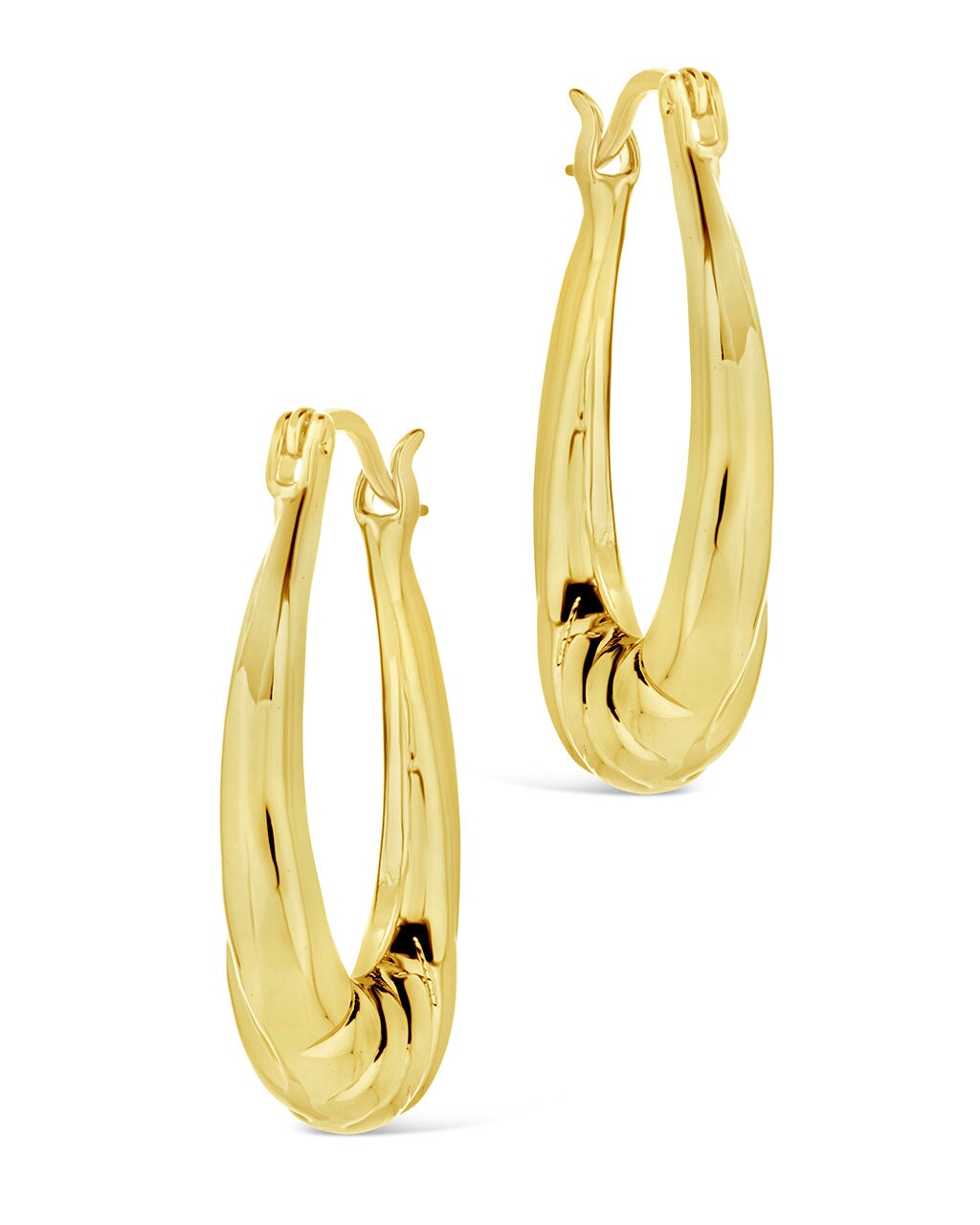 Logan Hoops Earring Sterling Forever