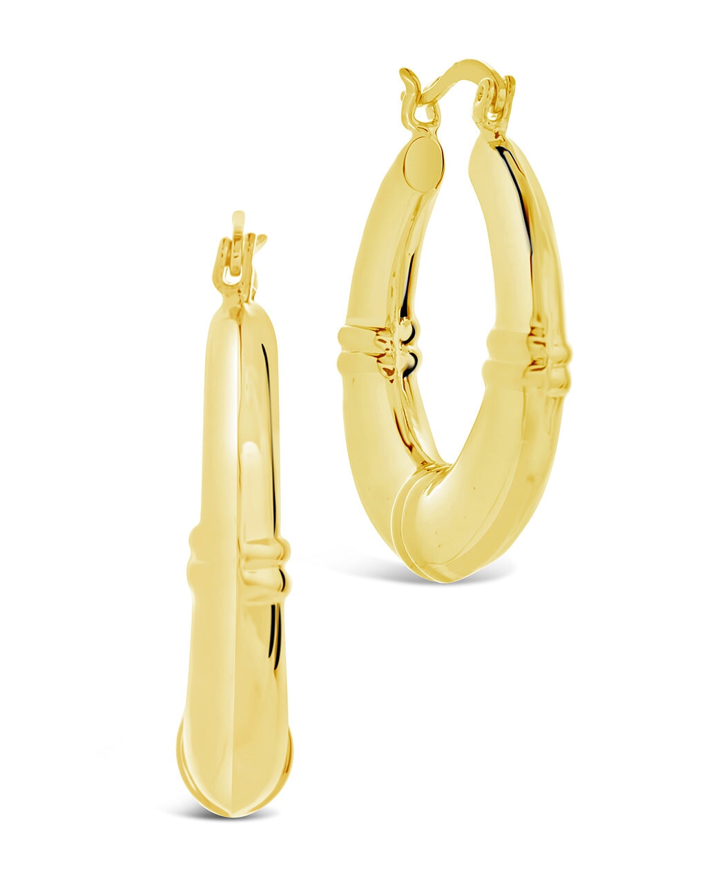 Nina Hoops Earring Sterling Forever Gold