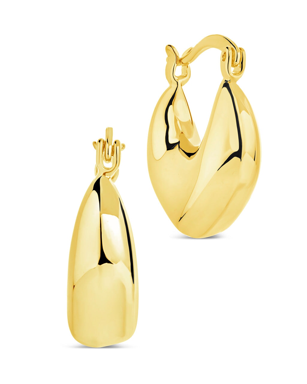 Dakota Hoops Earring Sterling Forever Gold