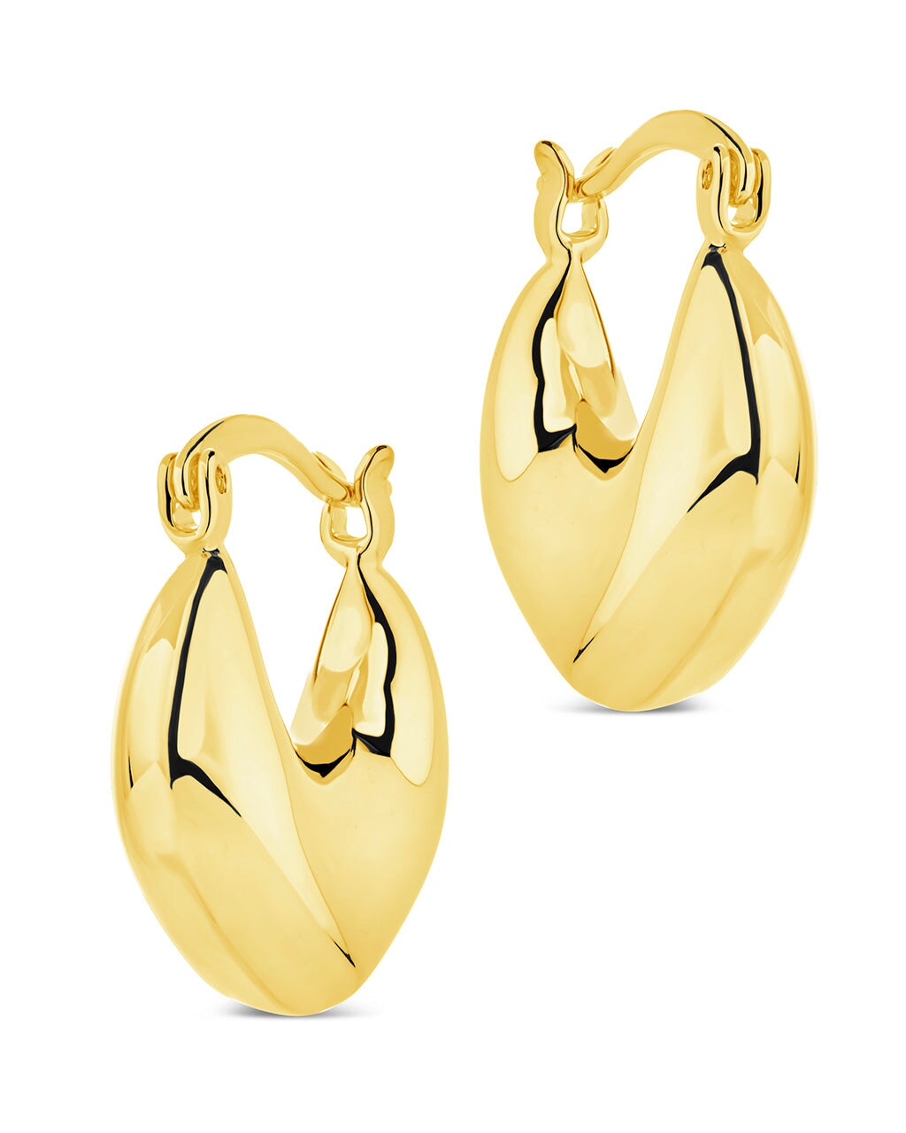 Dakota Hoops Earring Sterling Forever