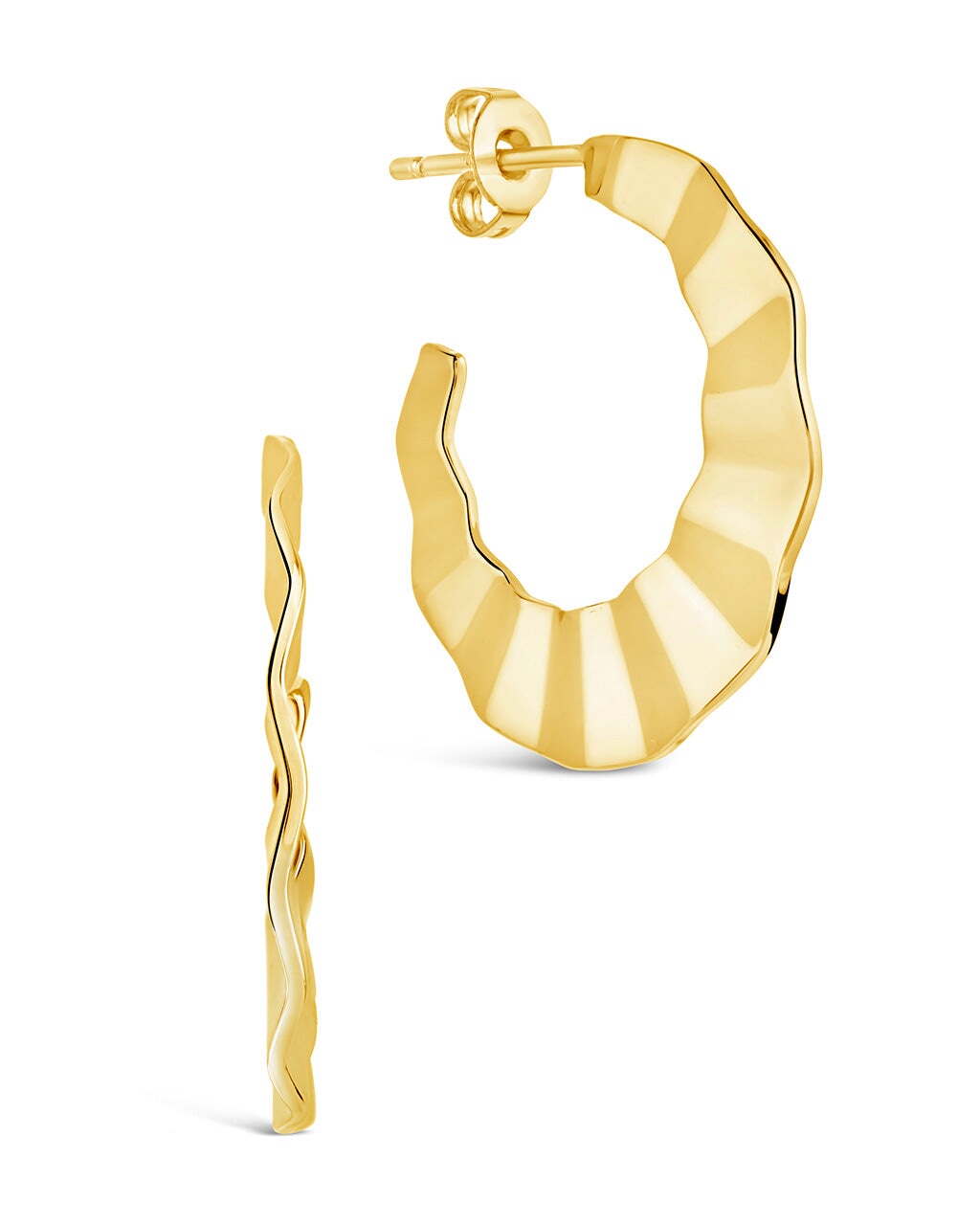 Alexia Hoops Earring Sterling Forever Gold