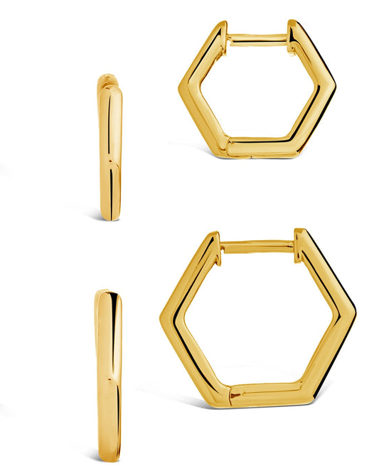 Emmy Hoop Set Earring Sterling Forever Gold