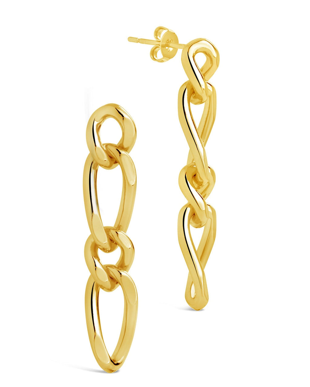 Jacqueline Drop Studs Earring Sterling Forever Gold