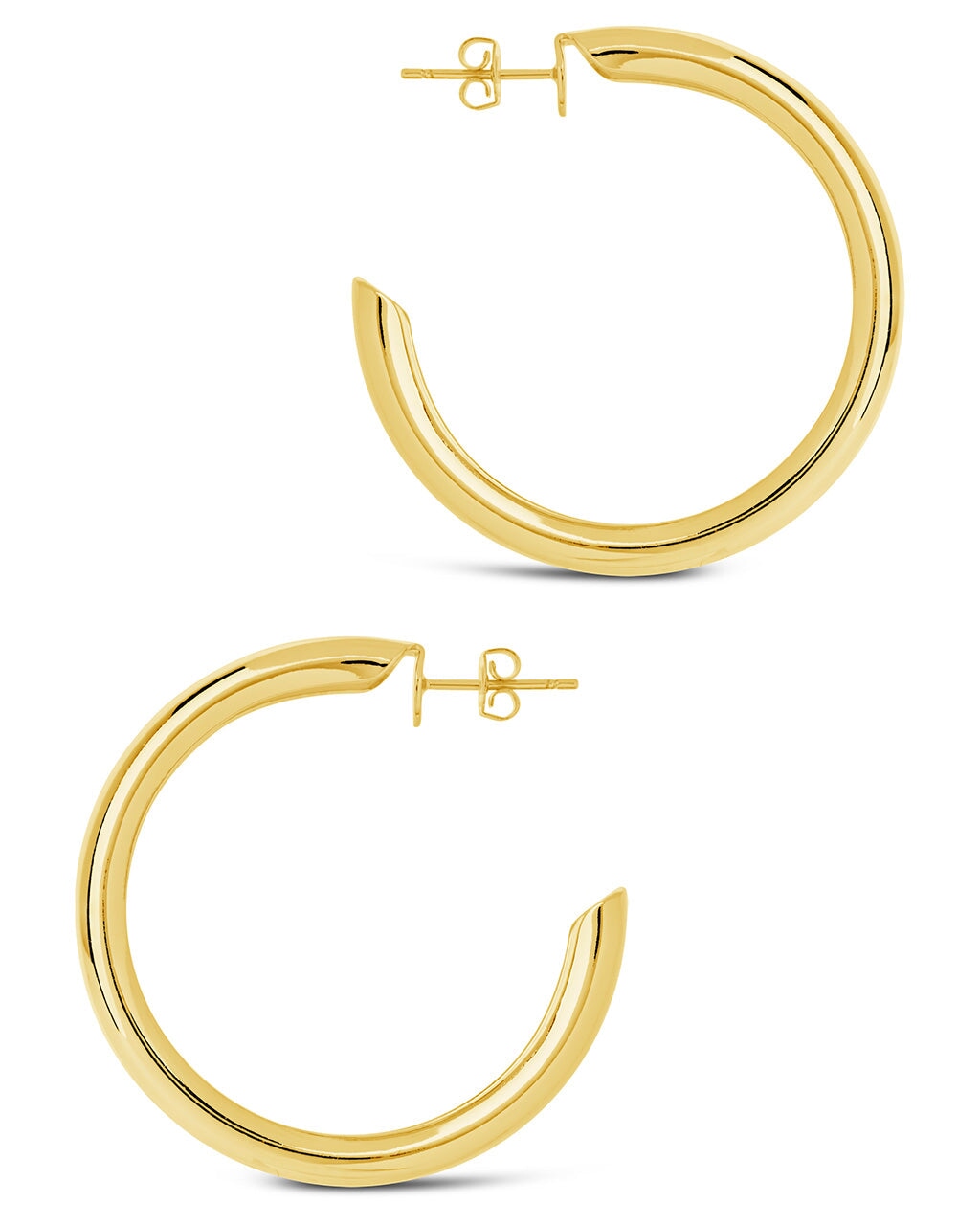 Liviana Polished Statement Hoops Earring Sterling Forever