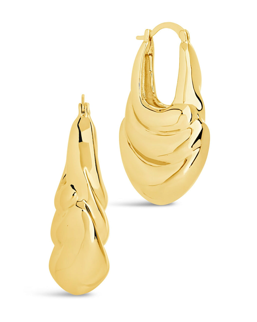 Manon Hoops Earring Sterling Forever Gold