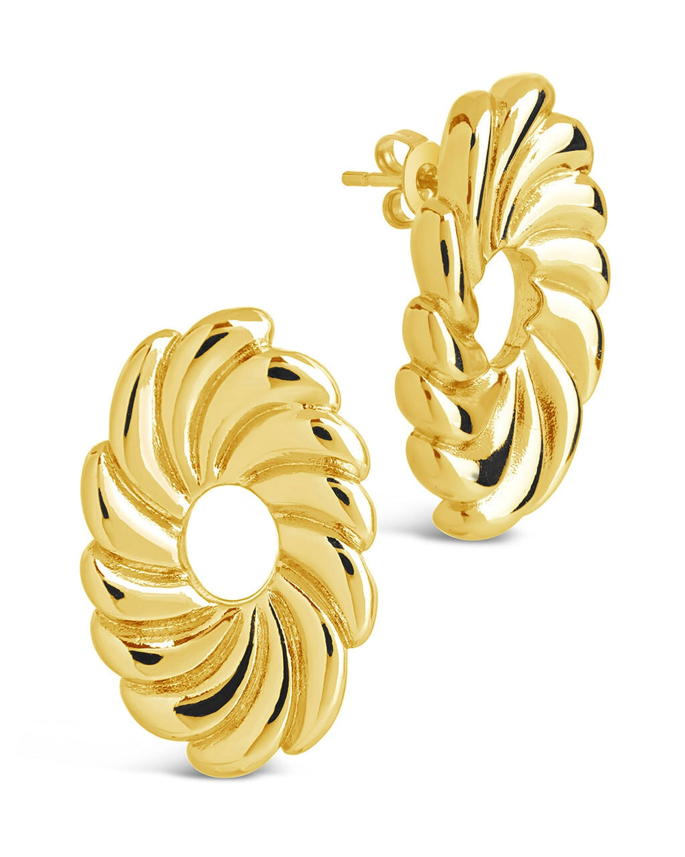 Moulinet Studs Earring Sterling Forever Gold