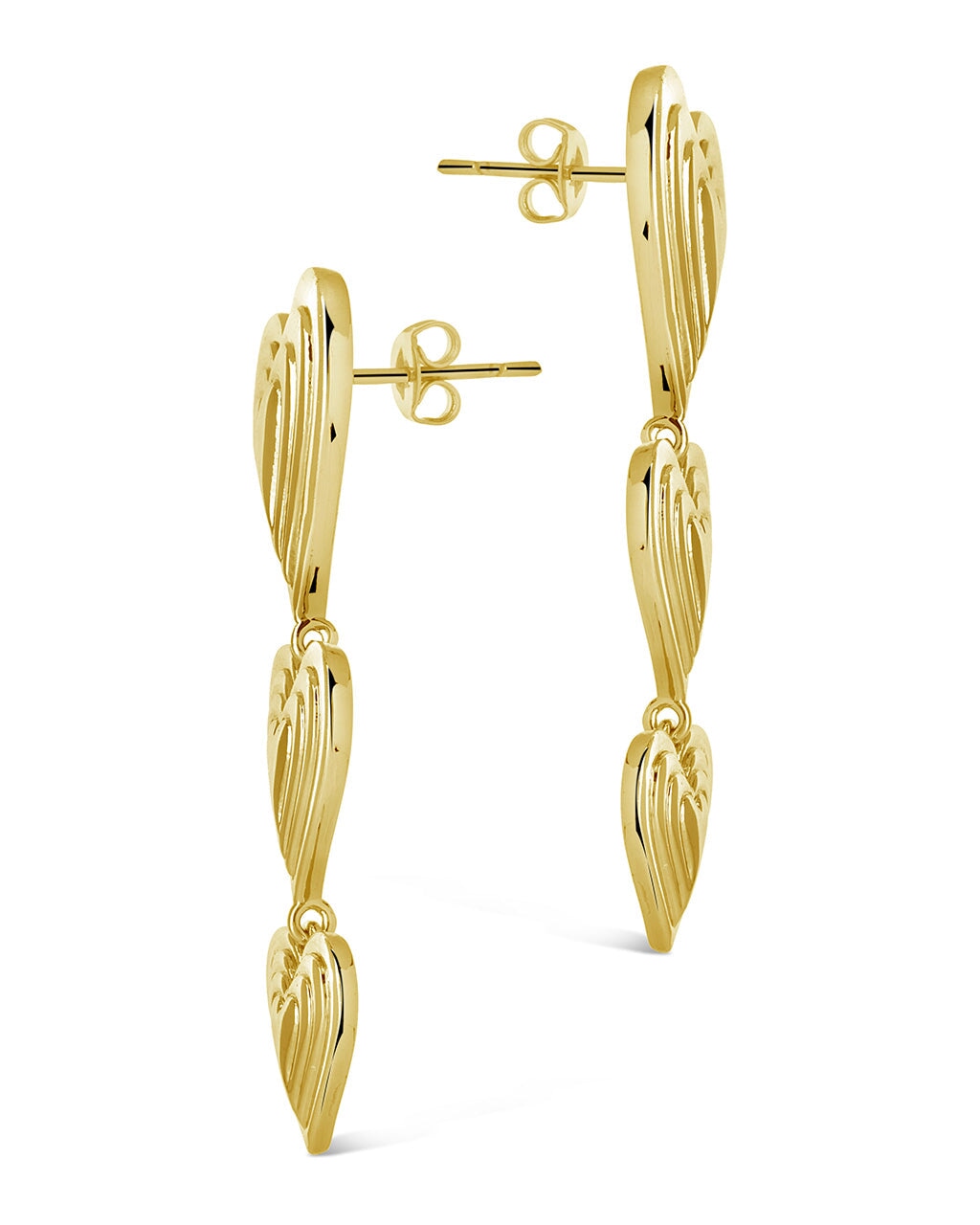 Beating Heart Drop Studs Earring Sterling Forever 