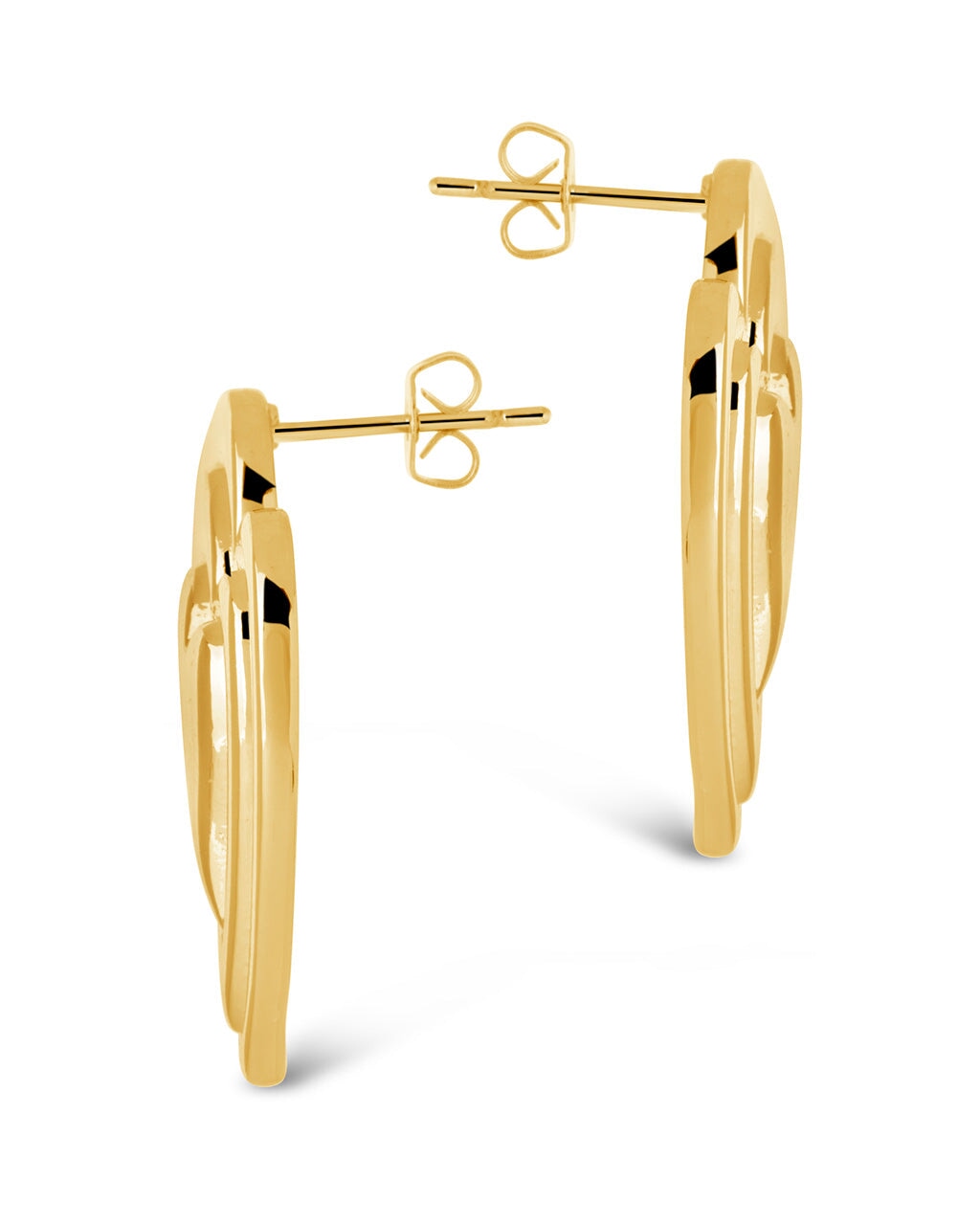 Statement Beating Heart Studs Earring Sterling Forever 