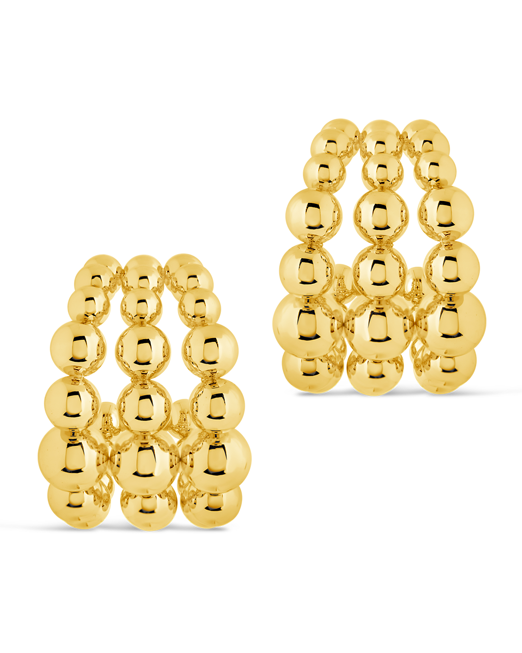 Bubble Sphere Trio Hoop Earrings