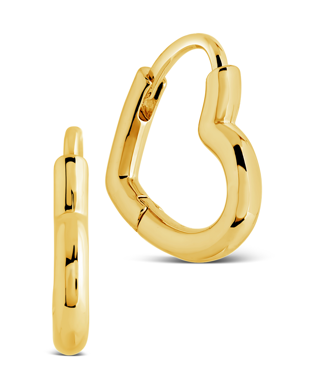 Elle Heart Micro Hoop Earrings