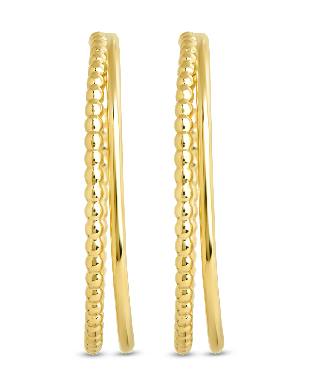 Daria Double Row Hoop Earrings