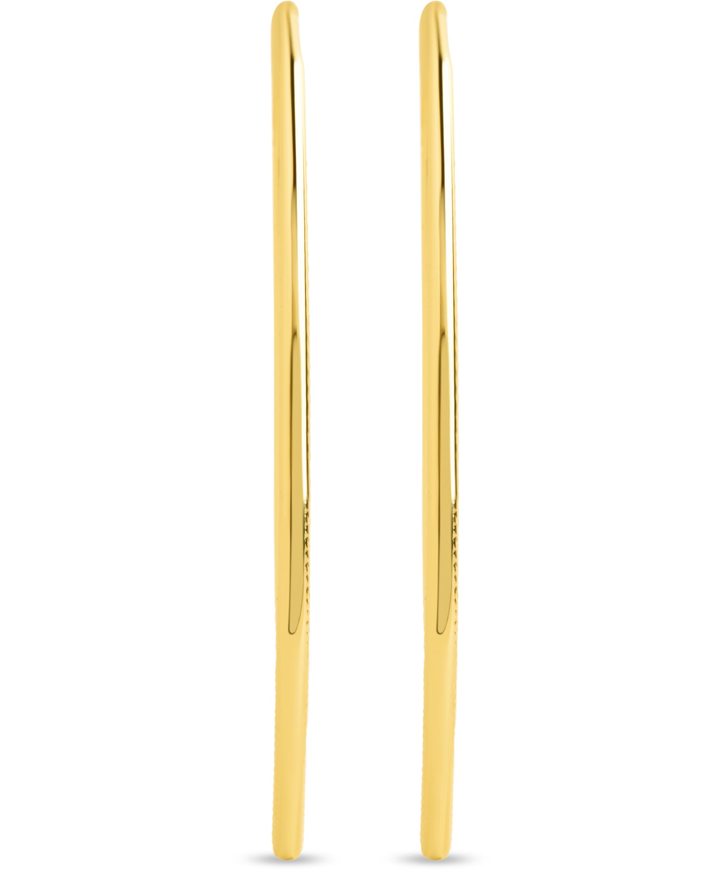 Textured Delicate Threader Hoop Earrings