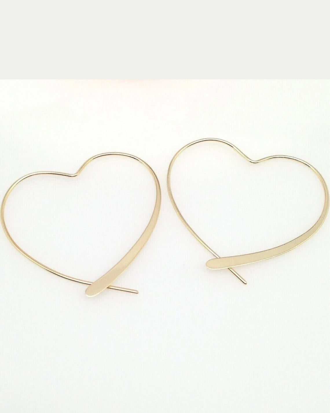 Rorie Heart Threader Hoops