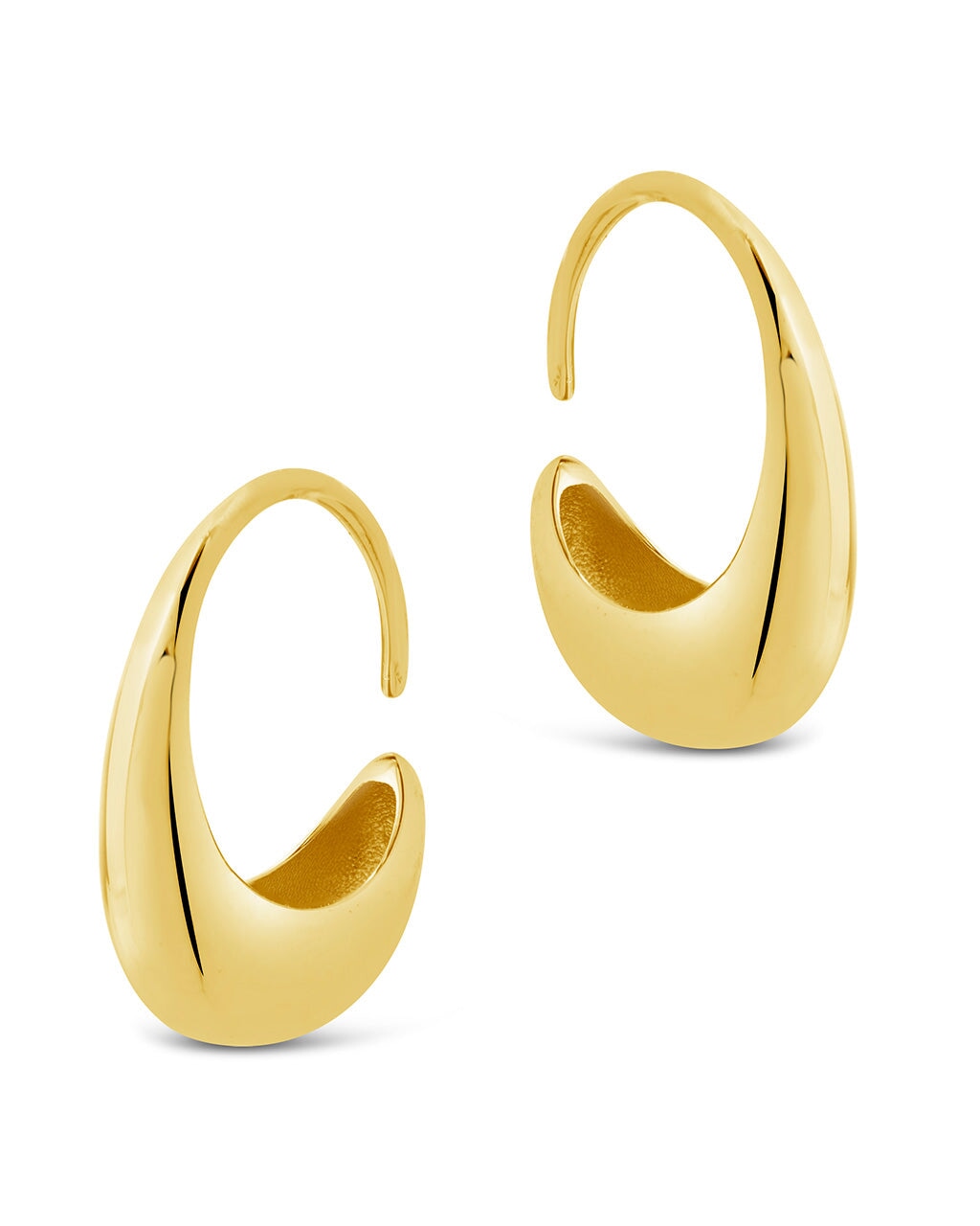 Gia Threader Hoops Earring Sterling Forever