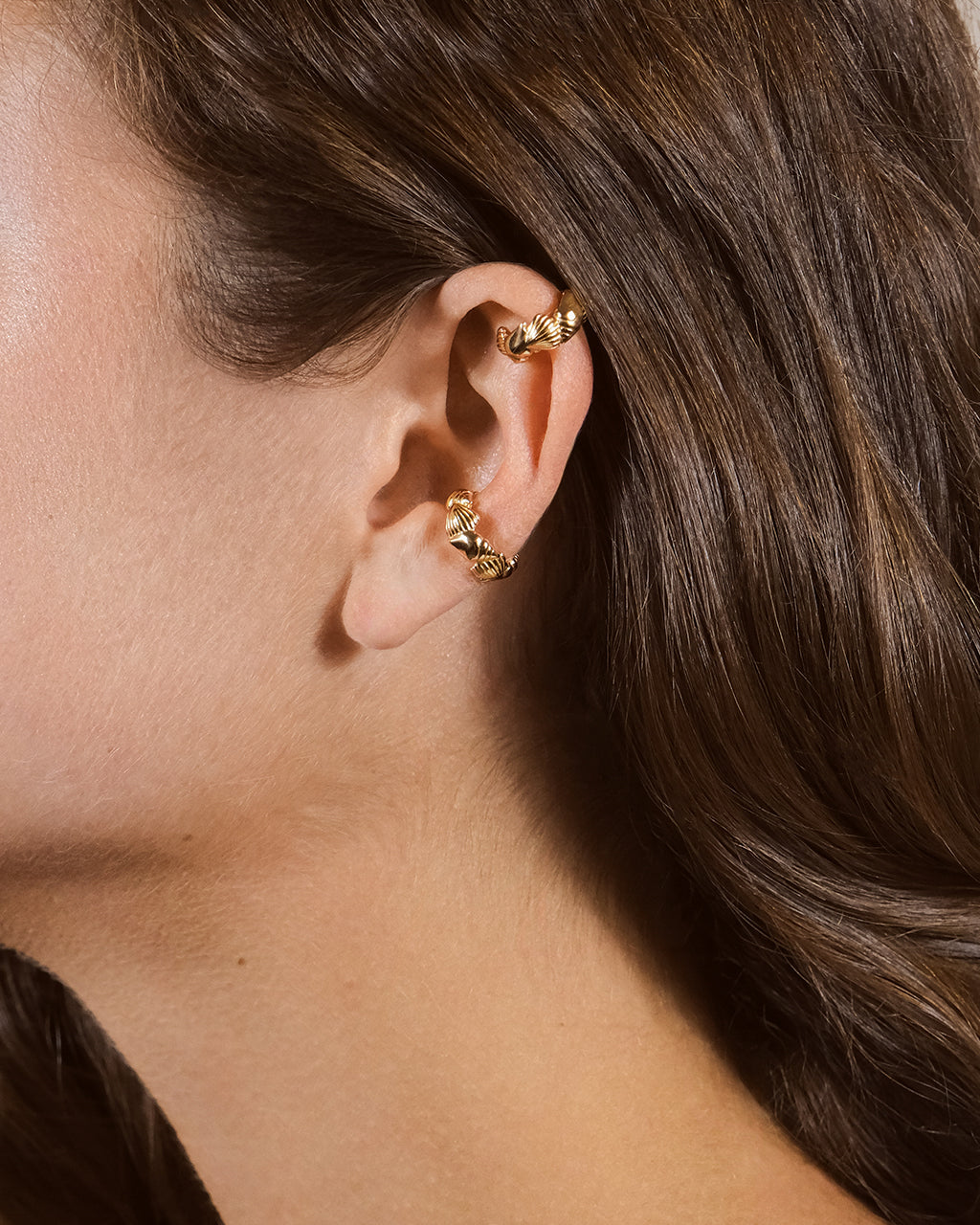 Sterling Silver Cali Shell Ear Cuff Set of 2