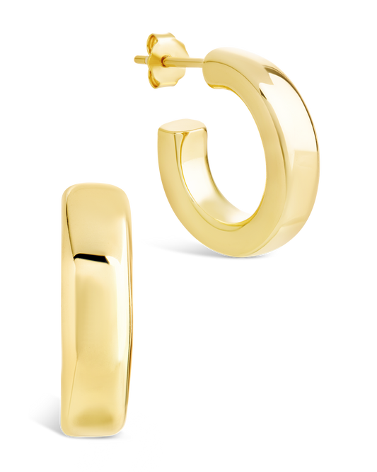 Sterling Silver Marisa Polished Stud Earrings