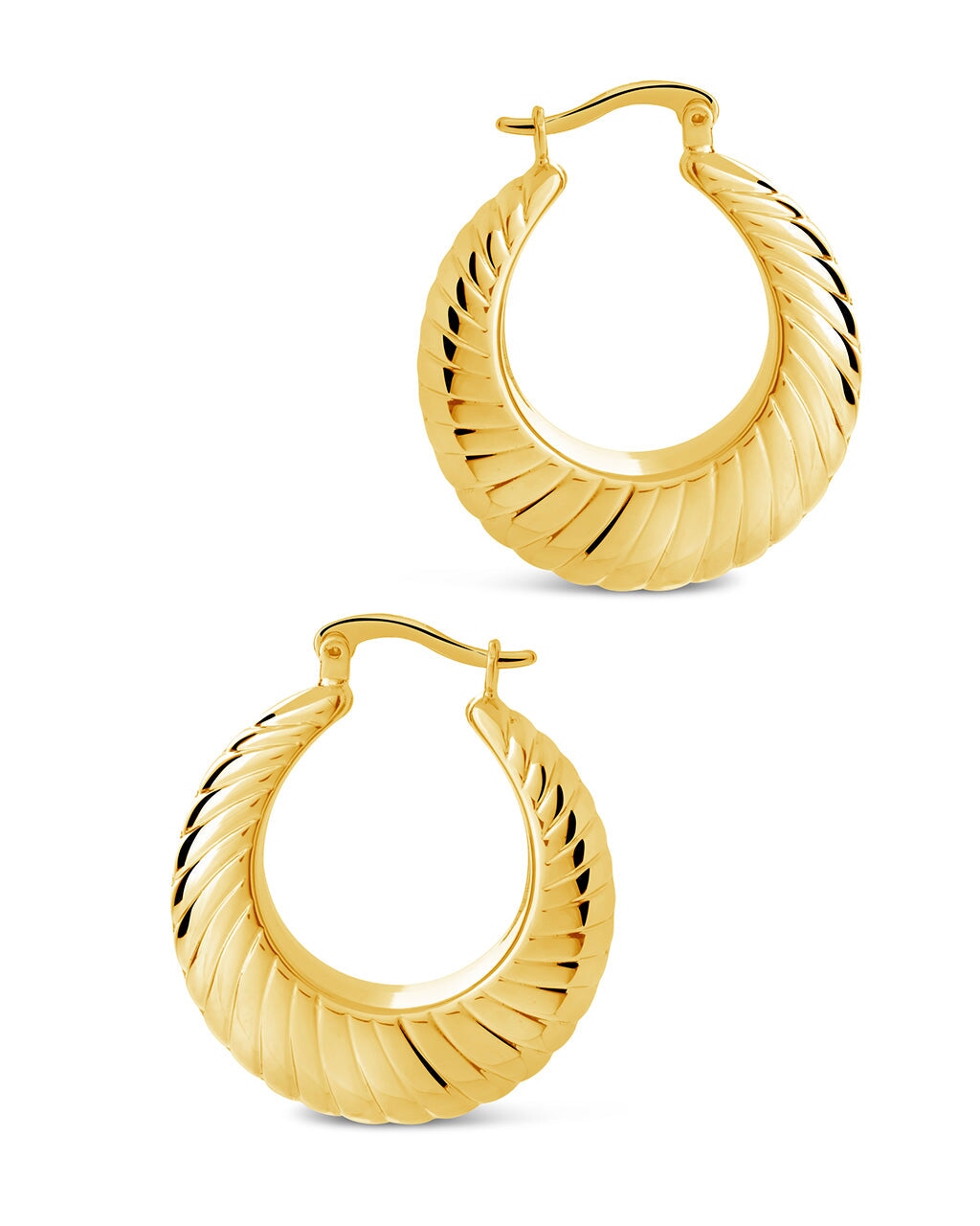Maria Hoops Earring Sterling Forever