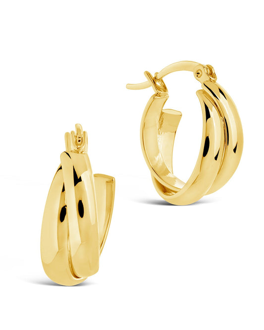 Claire Hoops Earring Sterling Forever Gold