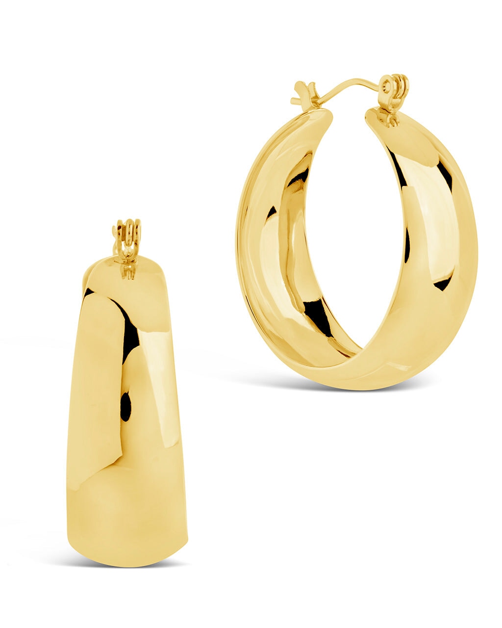 Hazel Hoops Earring Sterling Forever Gold