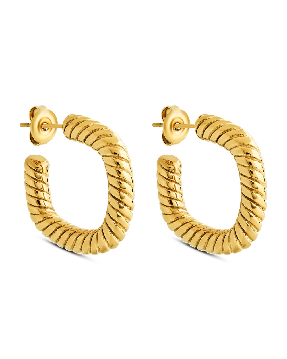 Quincy Twisted Hoop Earrings