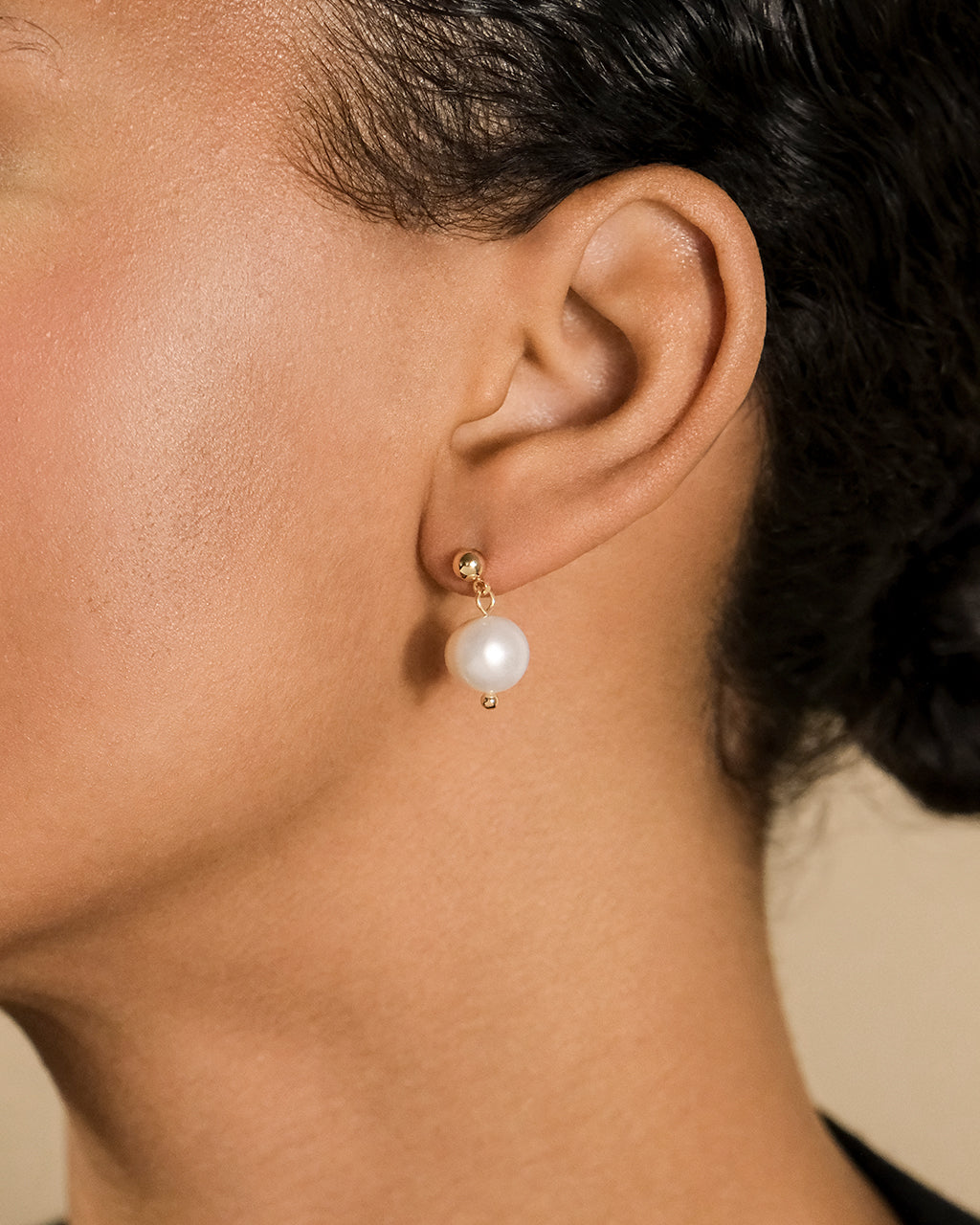 Large Baroque Pearl Drop Studs