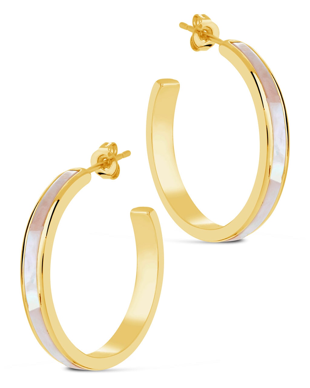 Mishel Hoops Earring Sterling Forever