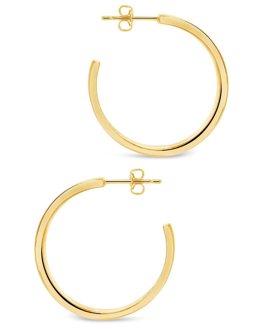 Mishel Hoops Earring Sterling Forever