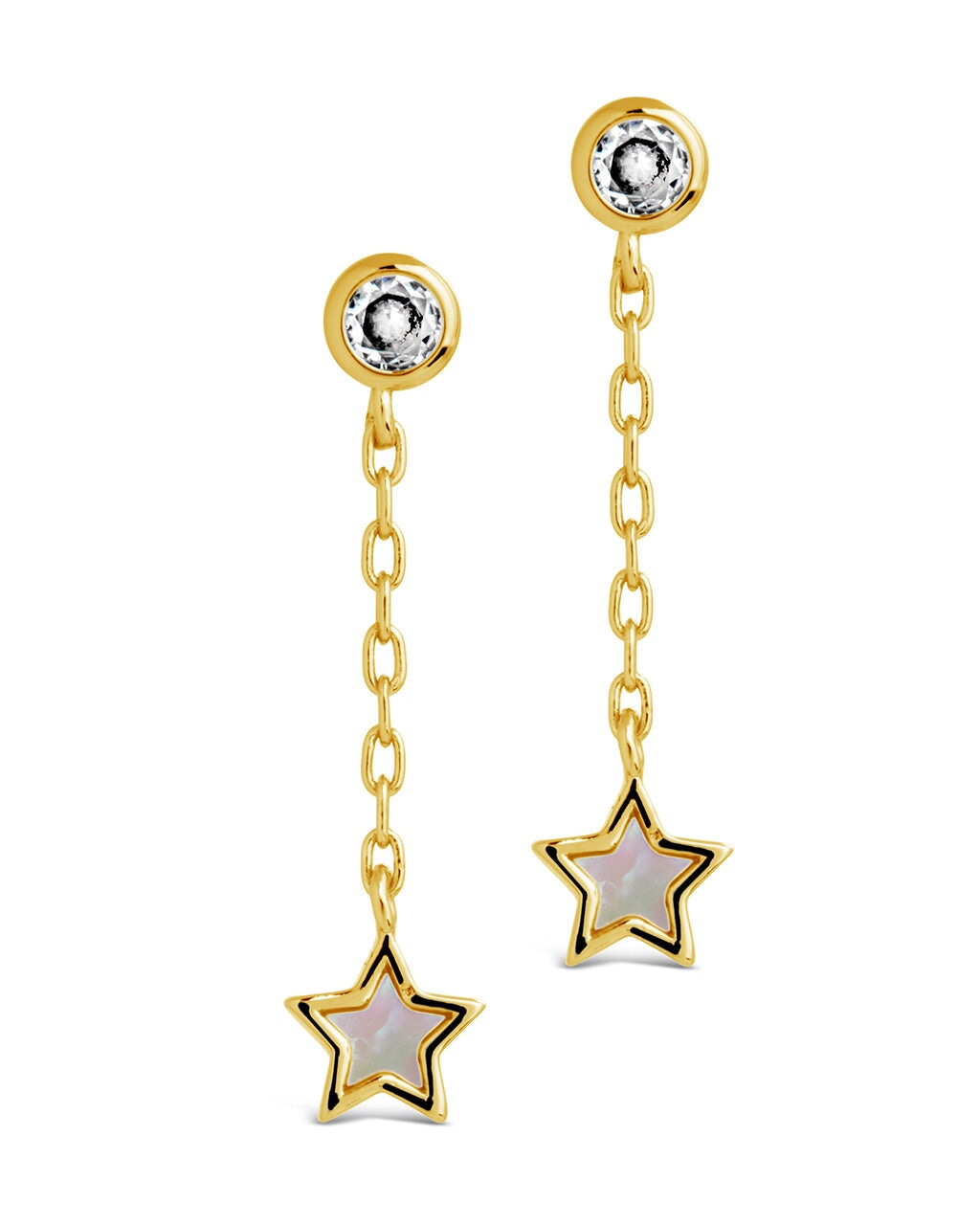Deja Drop Studs Earring Sterling Forever