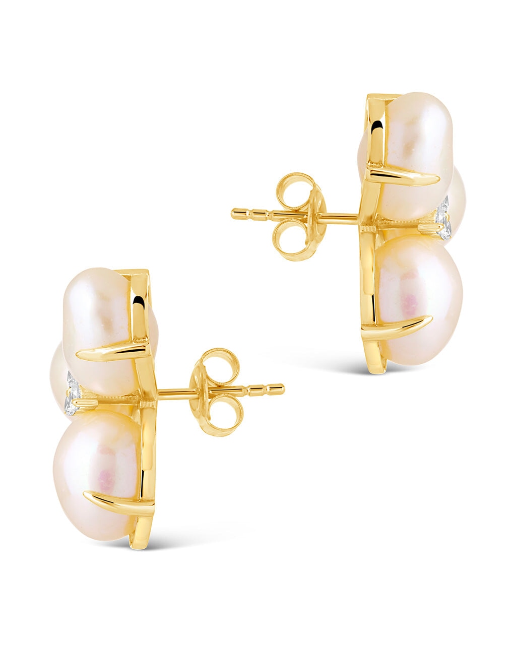 Olive Pearl Studs Earring Sterling Forever 