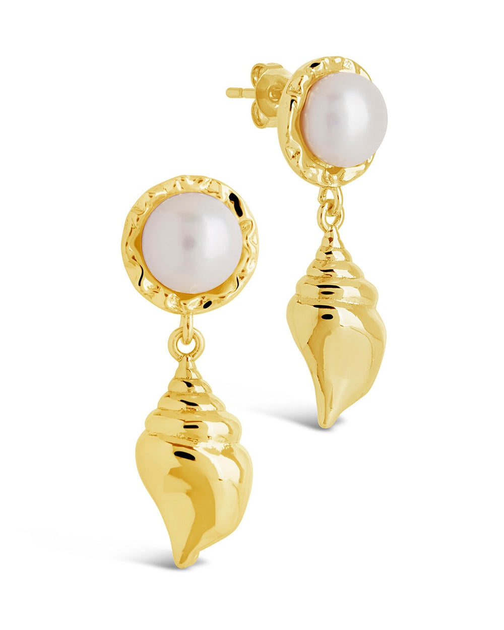 Beverly Drops Studs Earring Sterling Forever Gold