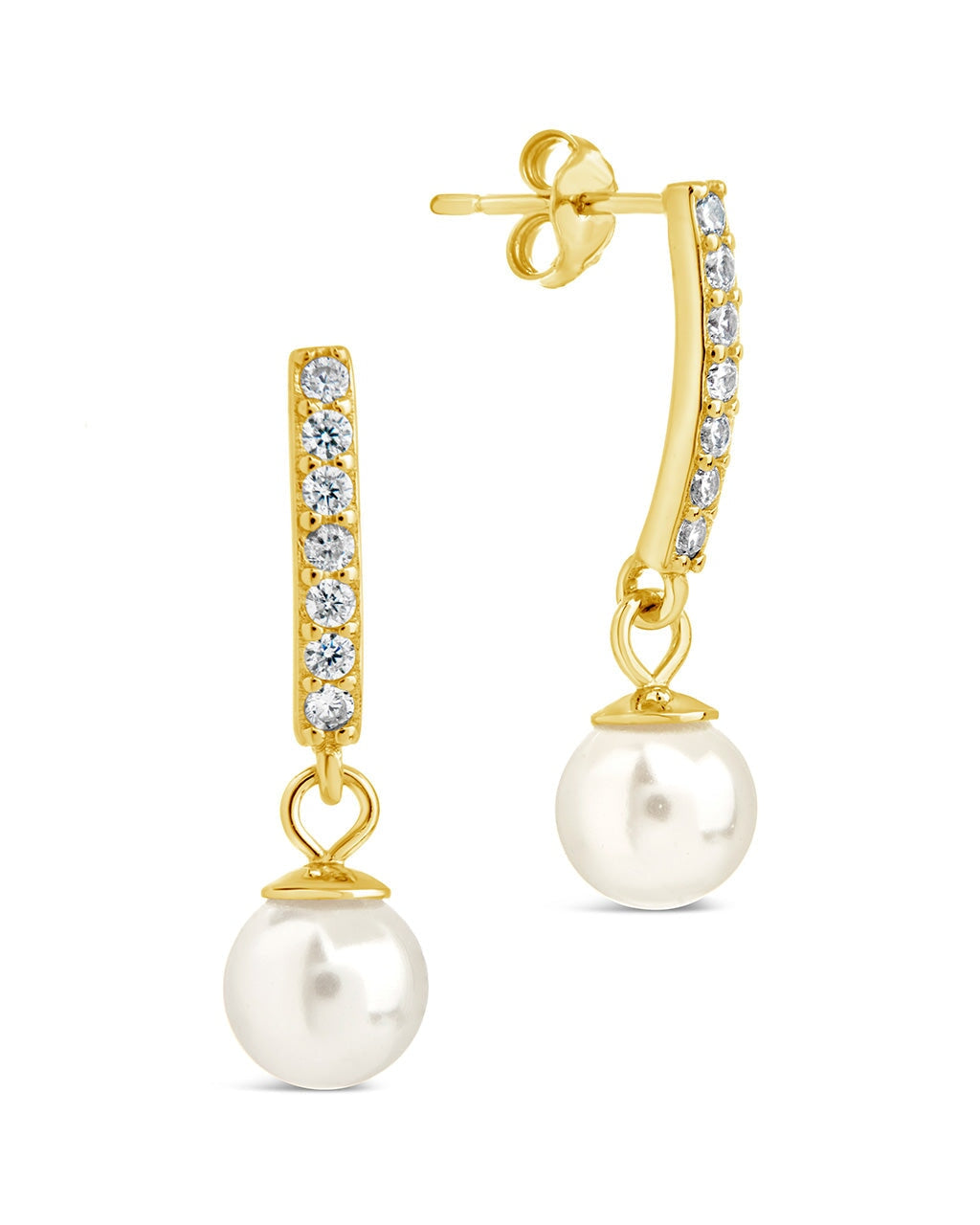 Perla Studs Earring Sterling Forever Gold