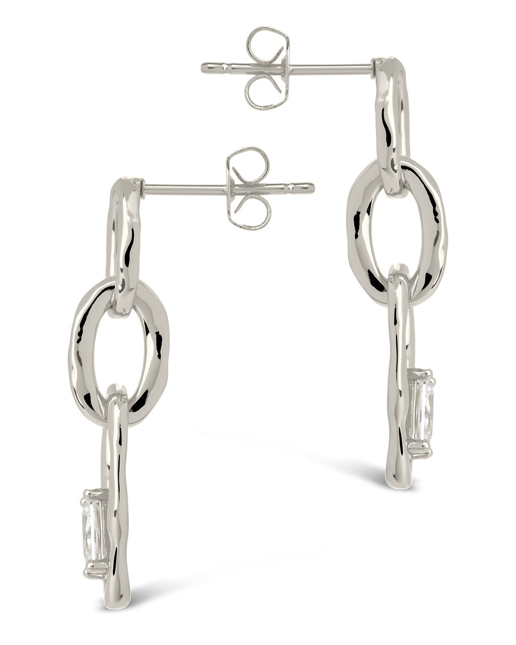Estelle CZ Linked Drop Earrings Earring Sterling Forever