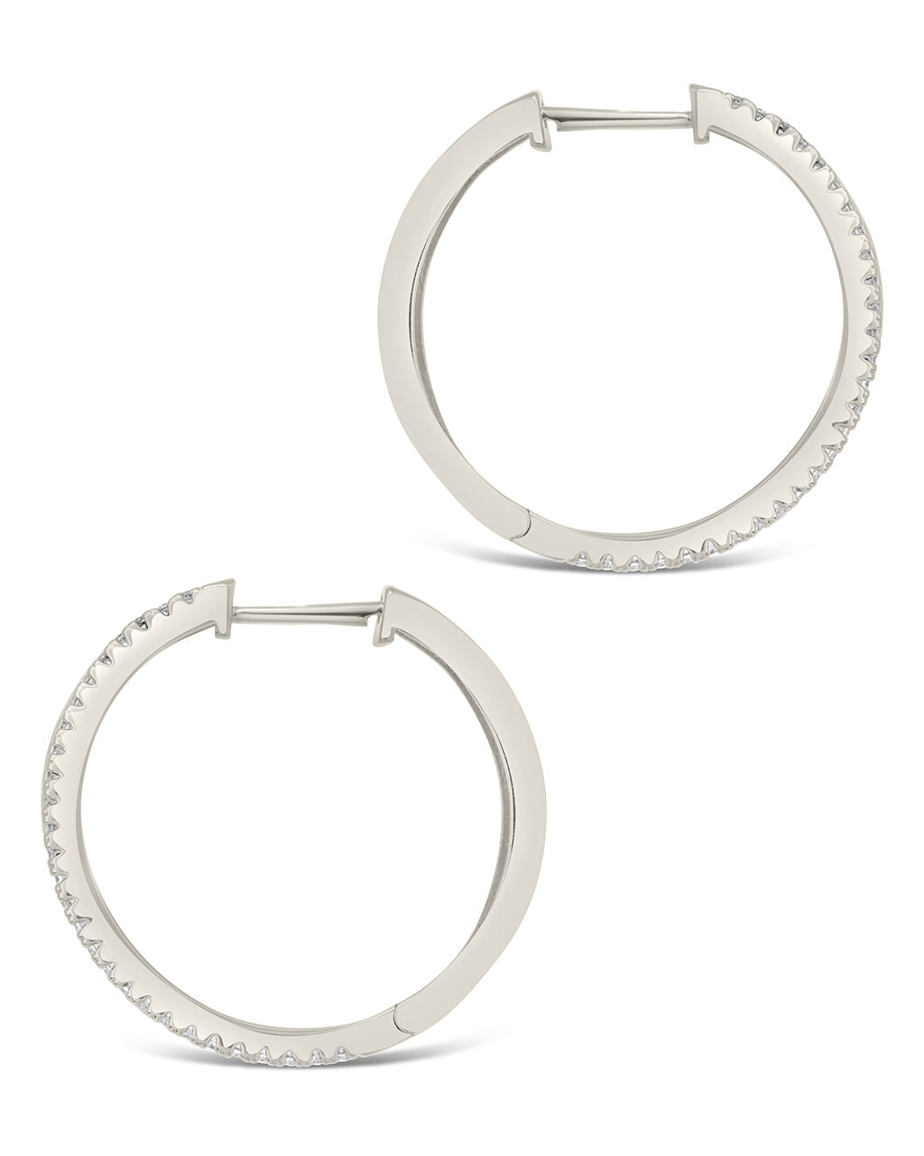 Wren CZ Hoops Earring Sterling Forever