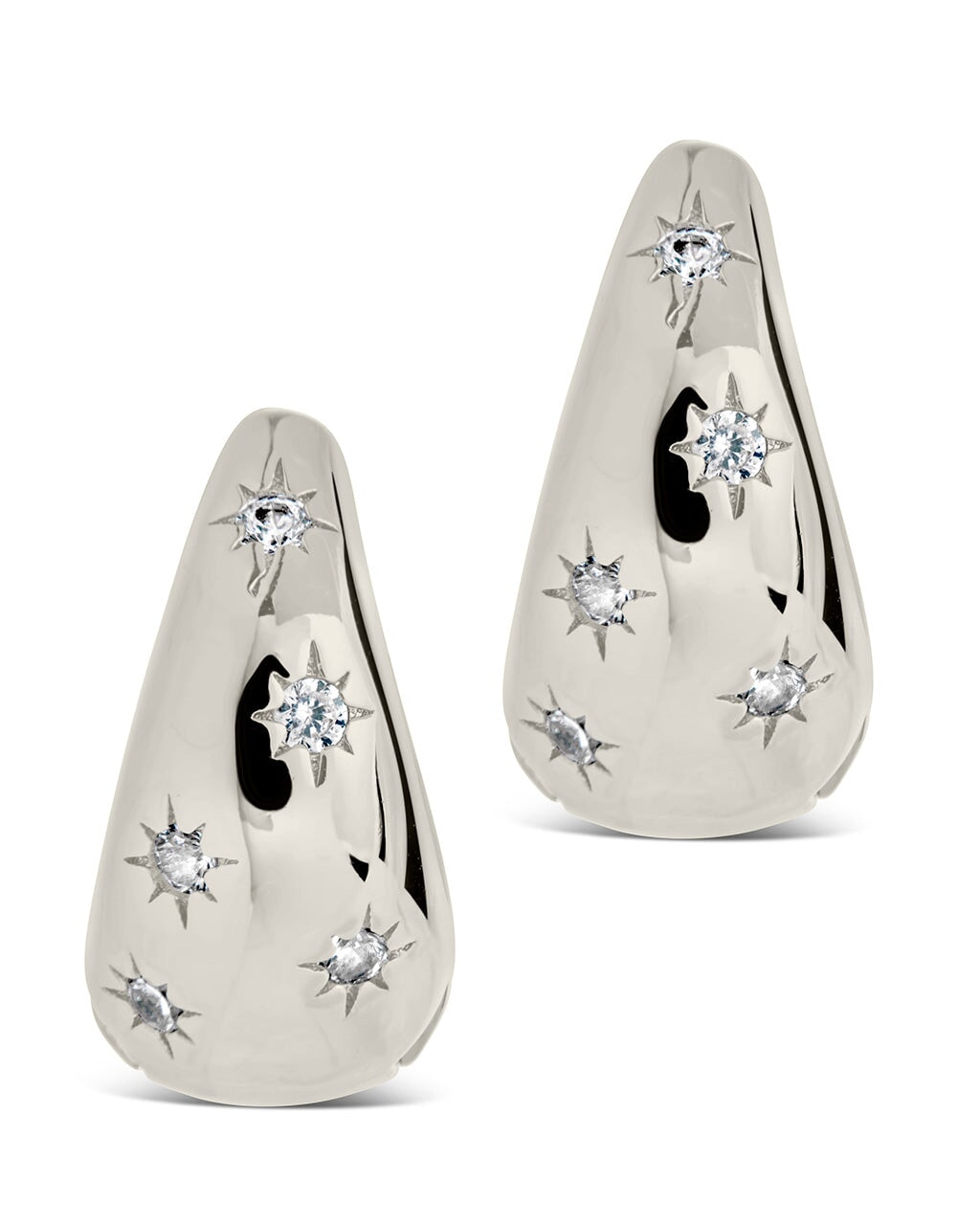 Mila CZ Hoops Earring Sterling Forever