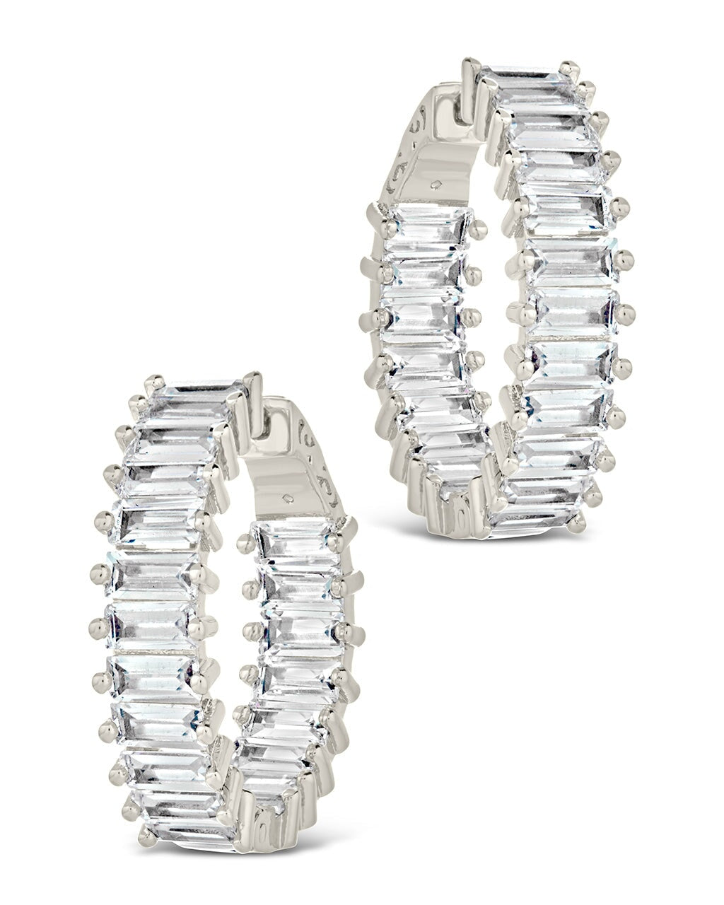 Paige CZ Hoops Earring Sterling Forever