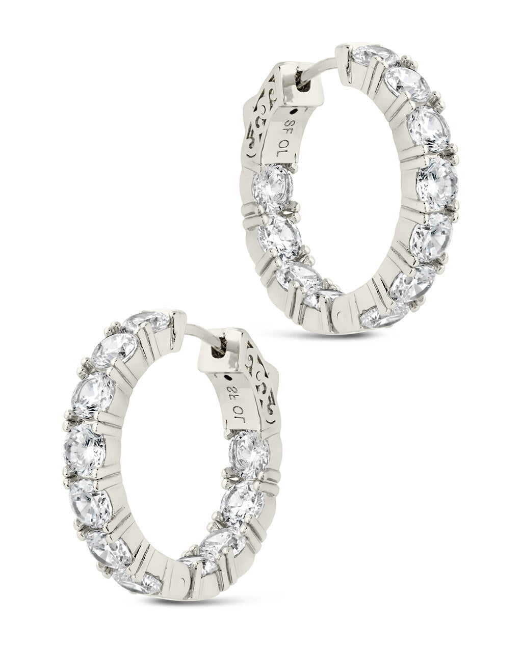 Valerie CZ Hoops Earring Sterling Forever