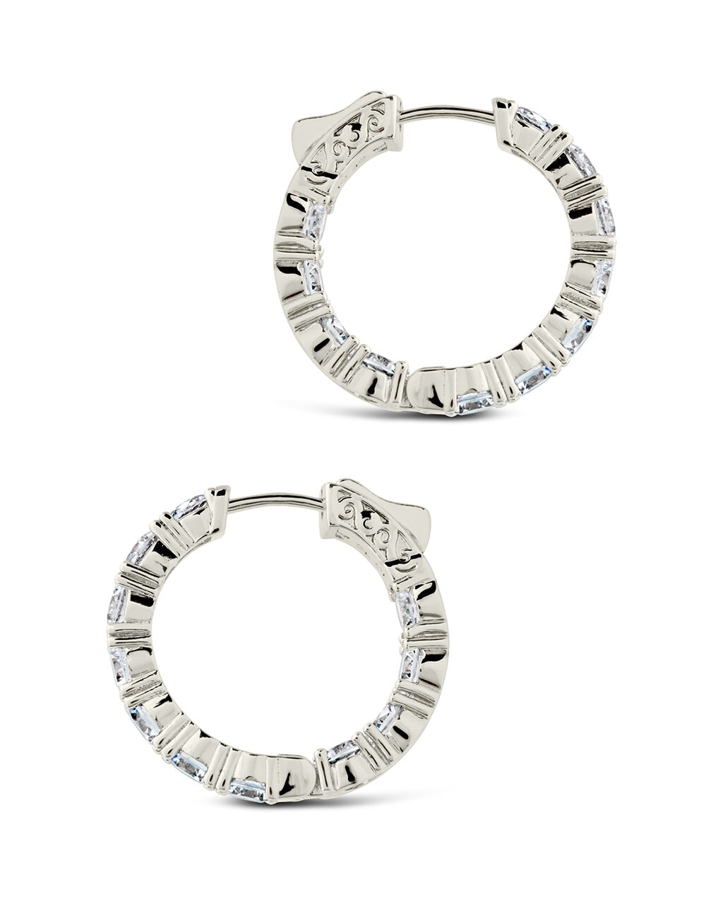 Valerie CZ Hoops Earring Sterling Forever