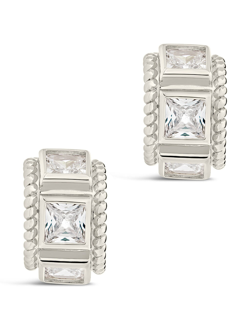 Cassia Huggie Hoops Earring Sterling Forever