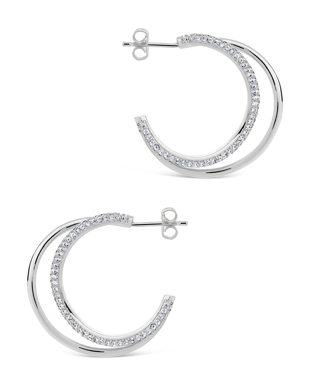 Erica Hoops Earring Sterling Forever