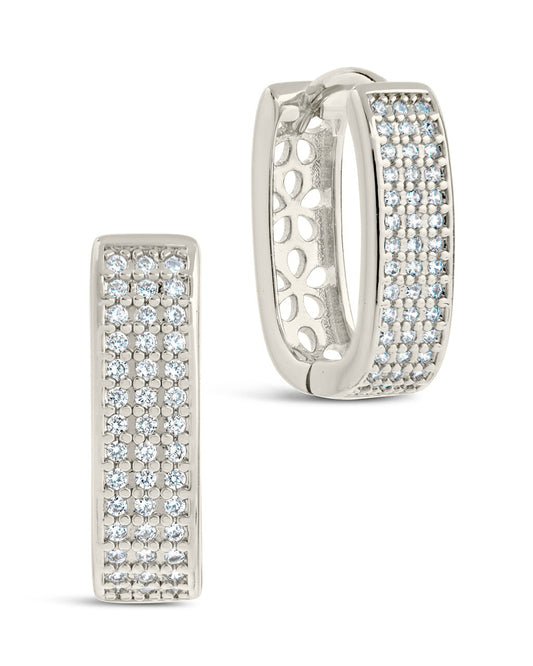 Renee Hoops Earring Sterling Forever Silver